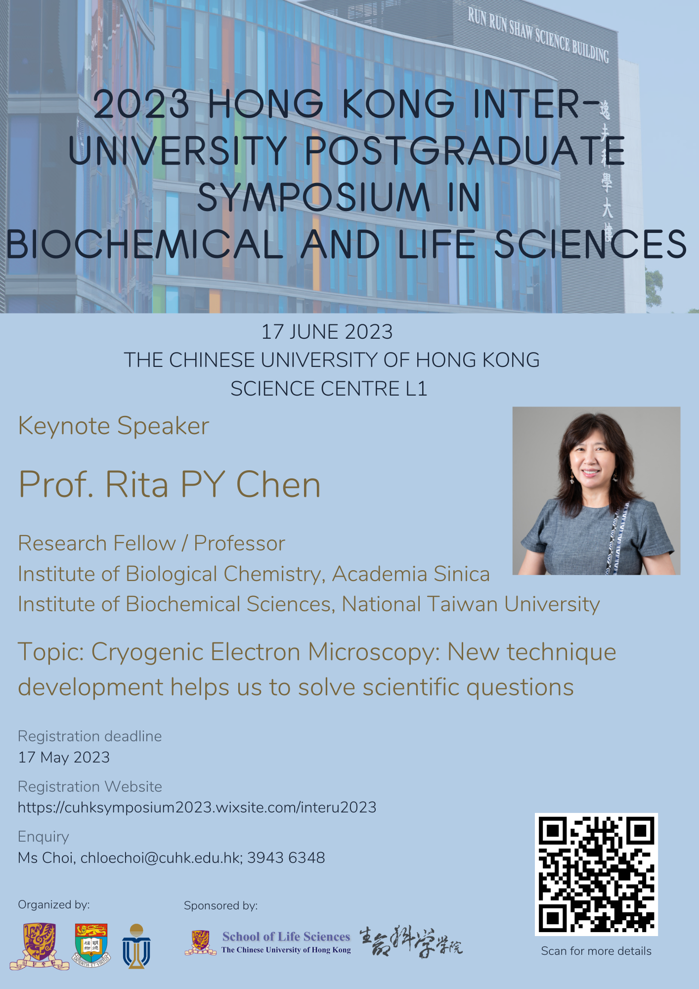 2023 Hong Kong Inter University Postgraduate Symposium in Biochemical and Life Sciences promotion